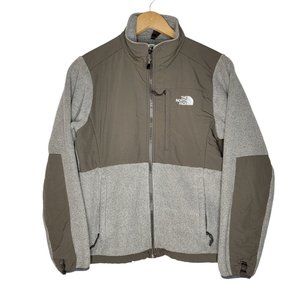 The North Face Small Cream / Brown Fleece Polartec Full Zip Women's Jacket